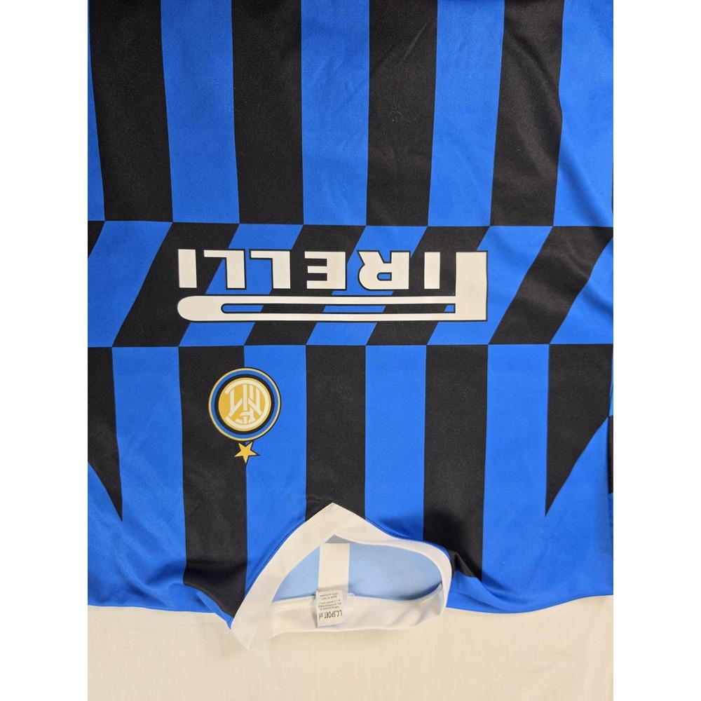 Inter Milan Jersey Mens 2XL Blue Black Serie A Soccer Football Pirelli Italy